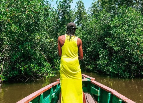 Visite guidée d'Assinie en bateau